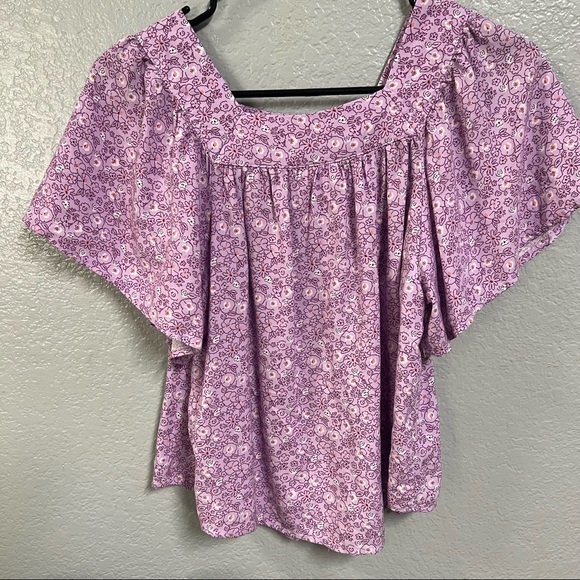 SOLD Cat and jack purple girls top si3 large - Picture 4 of 5